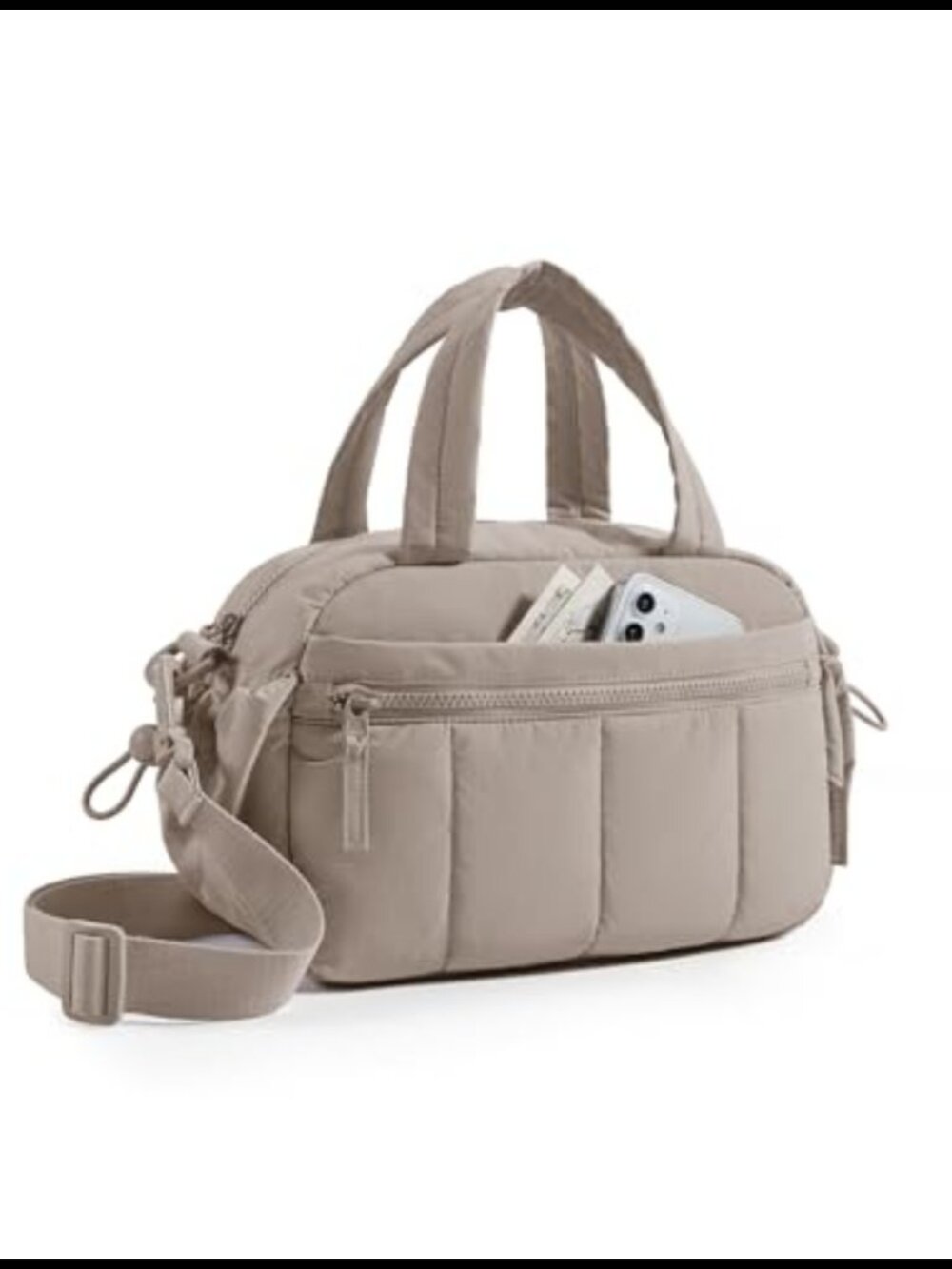 Water Resistant Mini Duffle Bag Crossbody Travel Gym Weekender